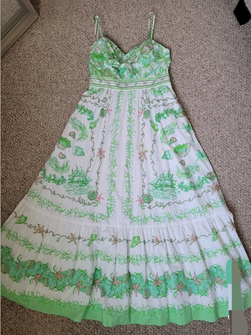 Lilly Pulitzer Janae Maxi Cotton Dress size 8 - Picture 5 of 8